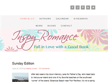 Tablet Screenshot of inspyromance.com